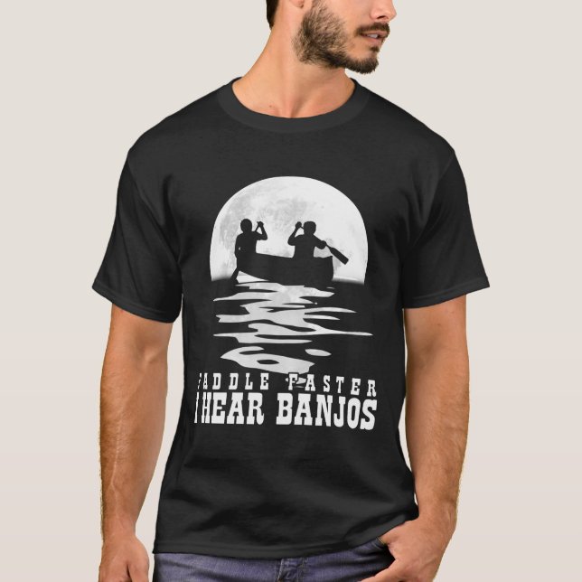 paddla mig hör snabbare banjos t-shirt (Framsida)
