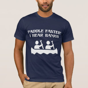 PADDLA SNABBARE, MIG HÖR BANJOS T-SHIRT