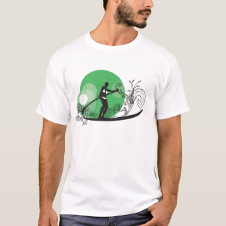 Paddla surfaflickagrönt t shirt