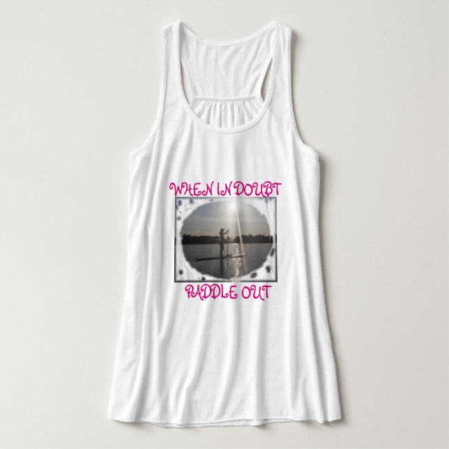 Paddla ut tanken linne med racerback  (Design framsida)