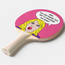 Paddlar beställnings- pingpong för den ROLIGA Pingisracket