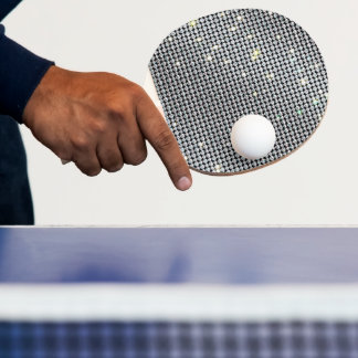 Paddlar, briljanta Padlar, vita kristaller Pingisracket