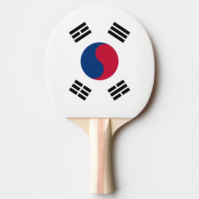 Paddlar det koreanska laget för bordtennis (Framsidan)