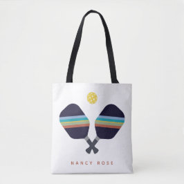 Paddlar med Pickleball Personlig Namn Tygkasse