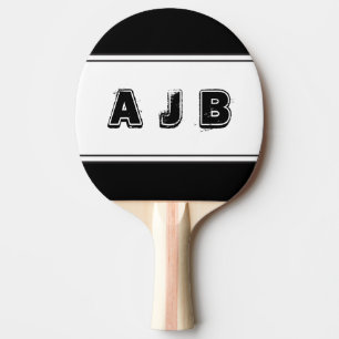 Paddlar röda randar för anpassadefärgMonogram Pingisracket