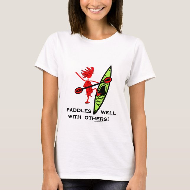Paddlar väl med annat t-shirt (Framsida)