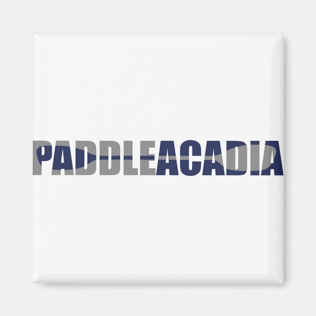 Paddle Acadia nationalpark Kayaking Maine Magnet (Framsidan)
