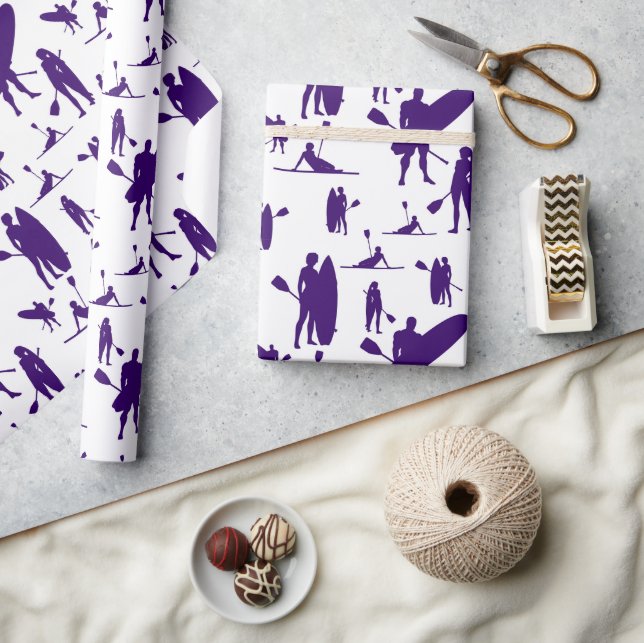 Paddle Boarding Presentpapper (Hantverk)