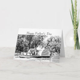 Paddle Boat vid Murray River Victoria Nosalgic Kort