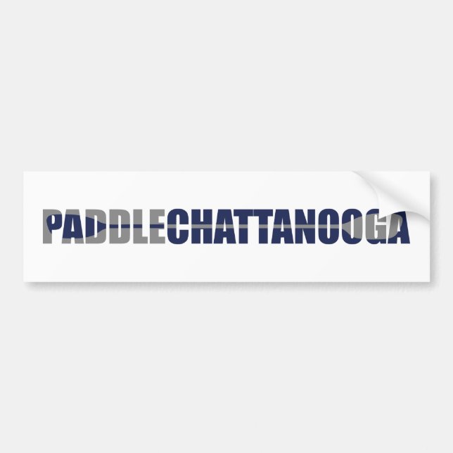 Paddle Chattanooga Tennessee paddling Bildekal (Framsidan)