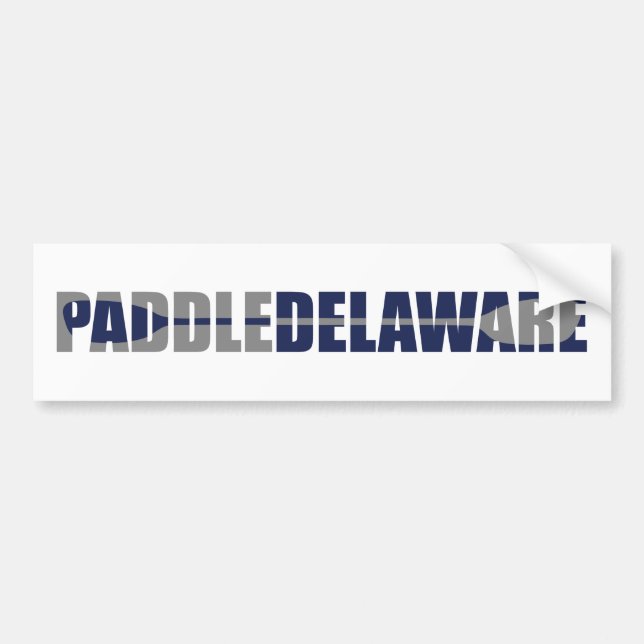 Paddle Delaware Kayaking Bildekal (Framsidan)