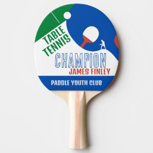 Paddle Design, Bord tennis Player/Klubb Paddle Pingisracket