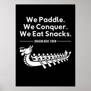 Paddle, erövra, Ötta Snacks - Lönt Dragon Boat Poster