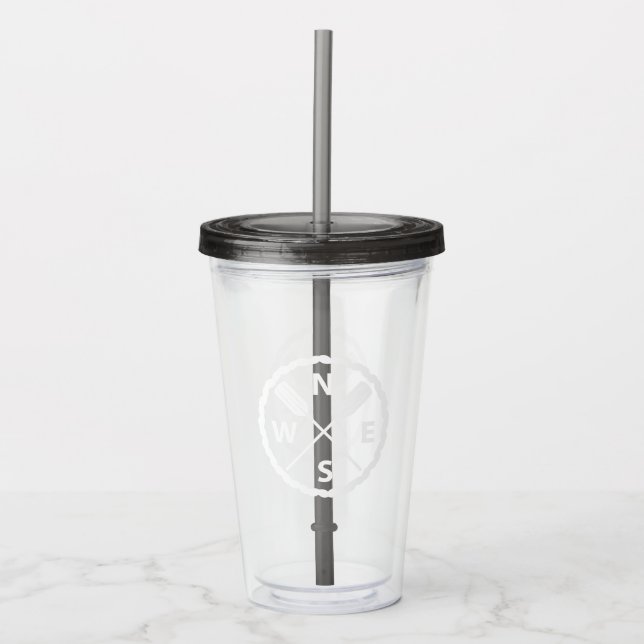 Paddle Explorer-design - akrylisk tumlare Take Away Mugg (Framsida)