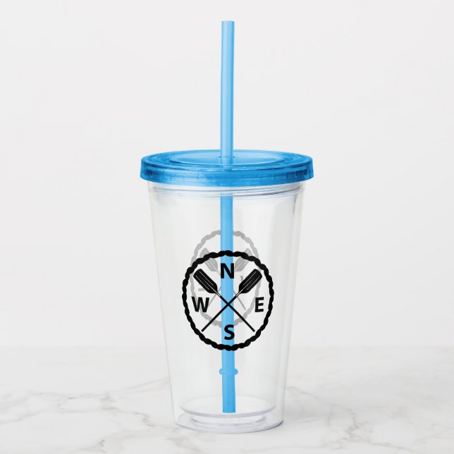 Paddle Explorer-design - akrylisk tumlare Take Away Mugg (Framsida)