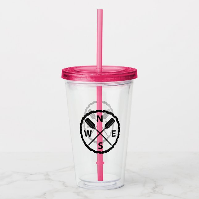 Paddle Explorer-design - akrylisk tumlare Take Away Mugg (Framsida)
