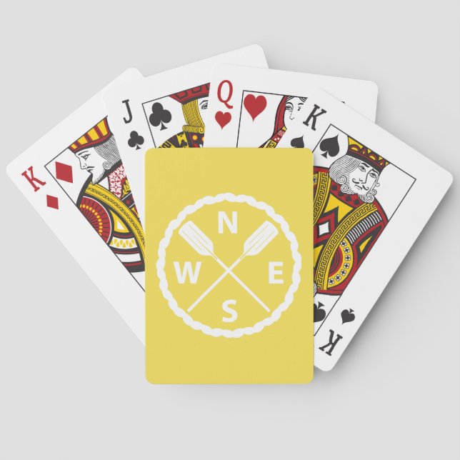 Paddle Explorer-design - klassiska uppspelningskor Casinokort (Baksidan)
