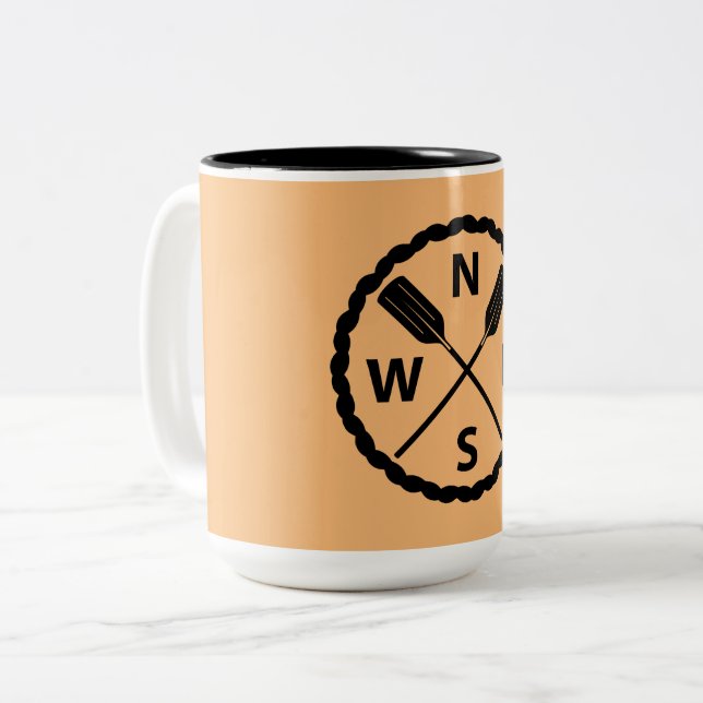 Paddle Explorer-design - två ton Mugg (Framsida vänster)