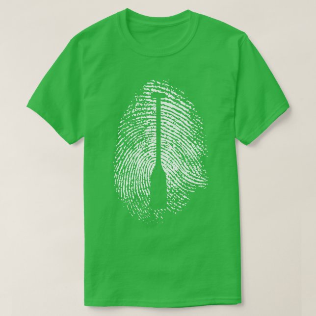 Paddle Fingerprint Paddling Watersport Passion 1 T Shirt (Design framsida)