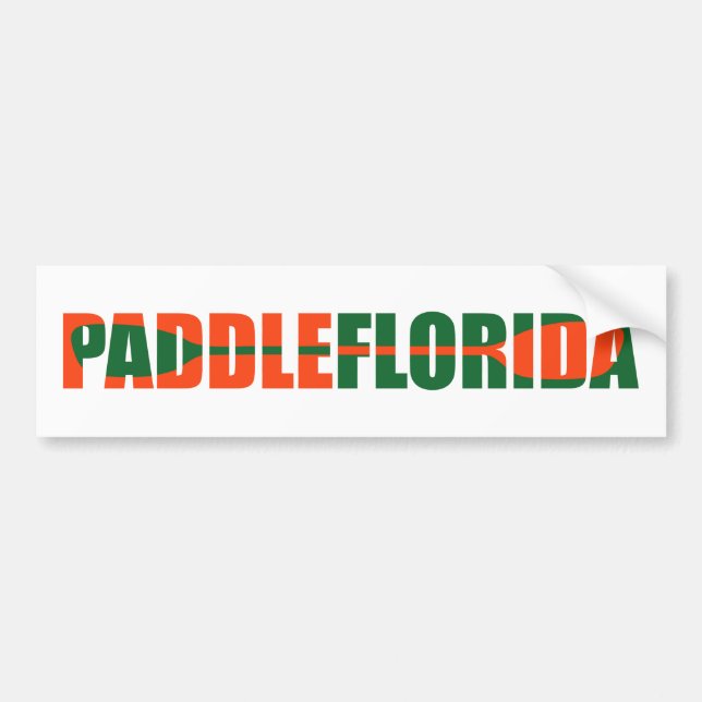 Paddle Florida Kayaking Bildekal (Framsidan)