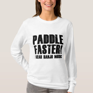 Paddle fortare jag hör Banjo Music T Shirt