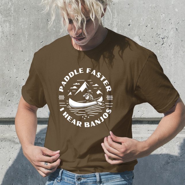 Paddle fortare jag hör banjos gamla filmcitat t shirt (Skapare uppladdad)