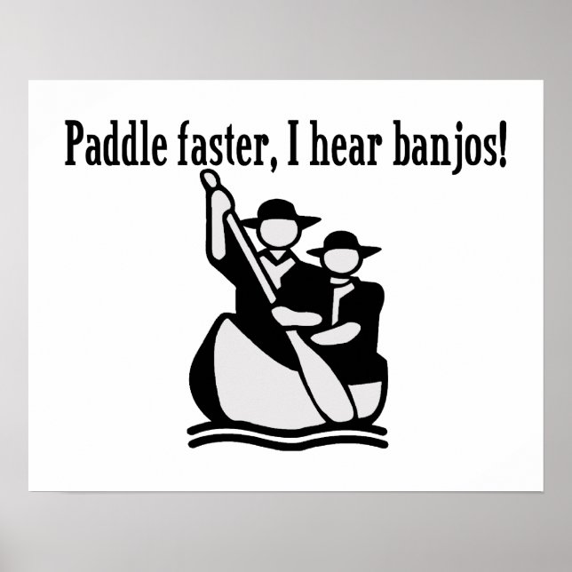 Paddle fortare jag hör Banjos Poster (Framsidan)