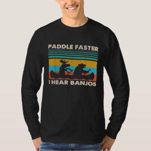 Paddle fortare jag hör Banjos Retro-Vintage T Shirt