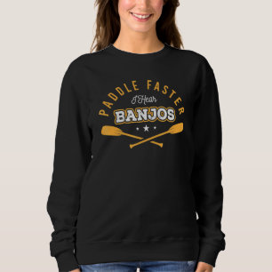 Paddle fortare jag hör Banjos utomhus Kayak Vatten T Shirt