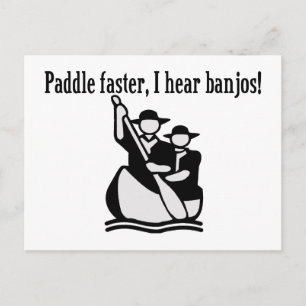 Paddle fortare jag hör Banjos Vykort