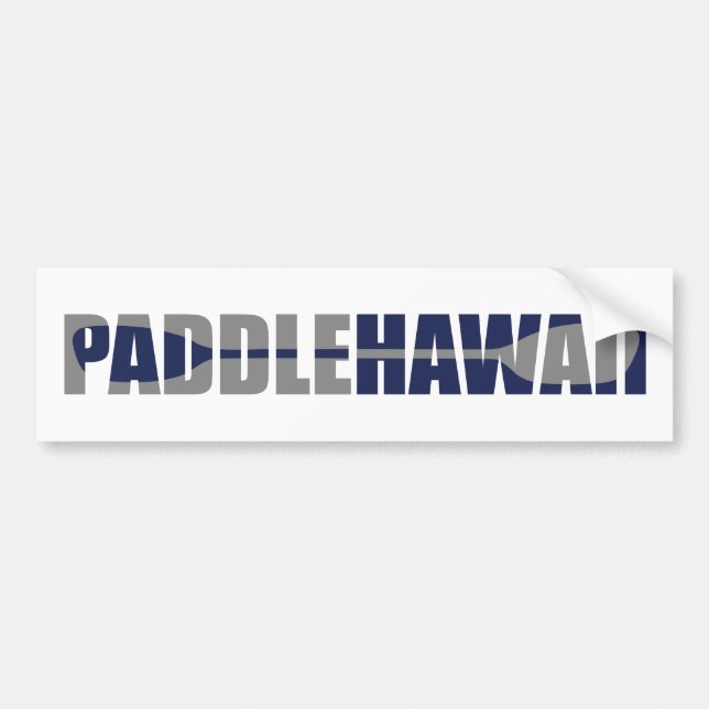 Paddle Hawaii Kayaking Bildekal (Framsidan)