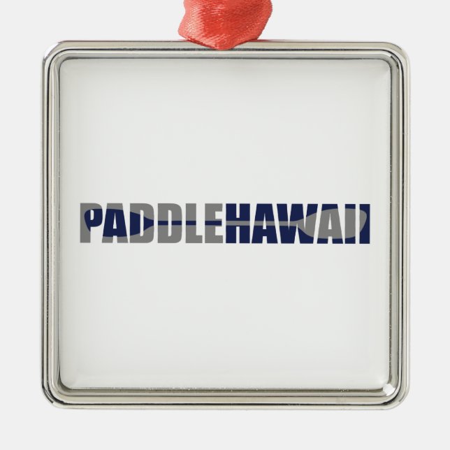 Paddle Hawaii Kayaking Julgransprydnad Metall (Framsidan)