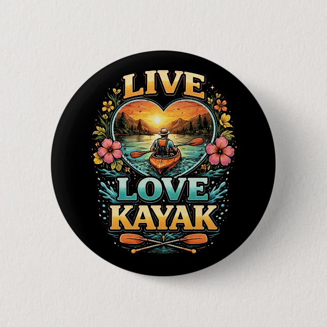 Paddle Into the Sunset Knapp (Framsida)