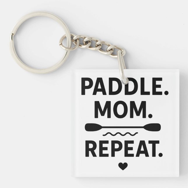 Paddle Mamma Upprepa Roligt Kajakåkning Utomhusäve (Framsidan)