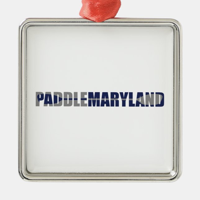Paddle Maryland Kayaking Julgransprydnad Metall (Framsidan)