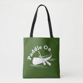 Paddle On Design - All-Over-Print Tote Bag, Medium Tygkasse