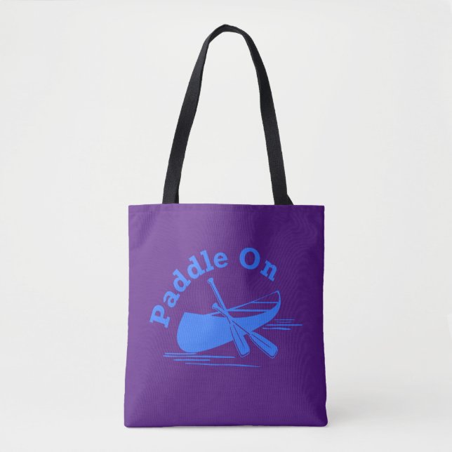 Paddle On Design - All-Over-Print Totebag, Medium Tygkasse (Framsida)