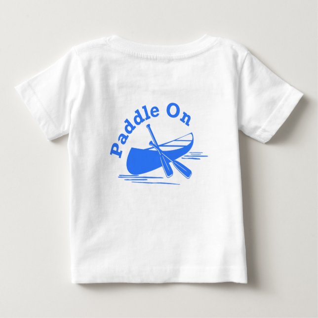 Paddle On Design - Baby Bra Jersey T-Shirt (Baksida)
