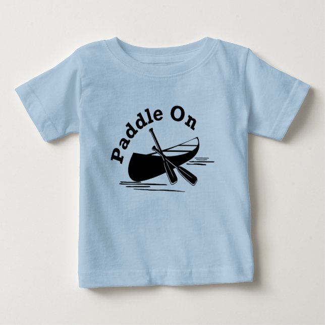 Paddle On Design - Babyfint T-shirt i Jersey (Framsida)