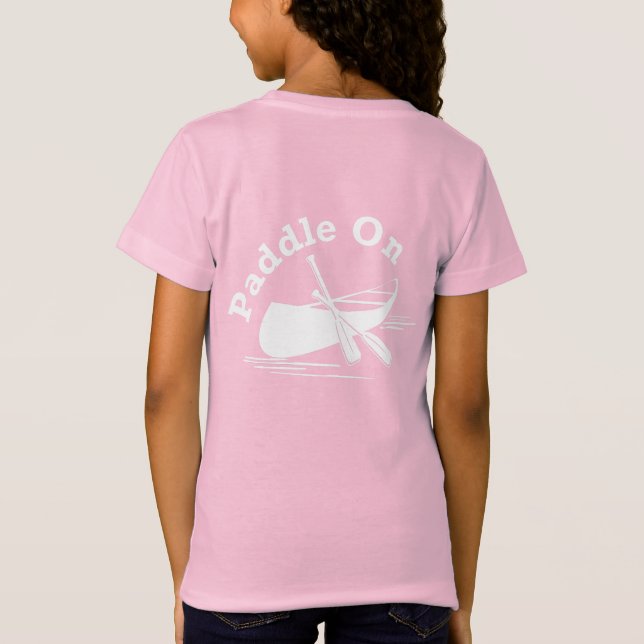 Paddle On Design - Girls Bra Jersey T-Shirt (Baksida)