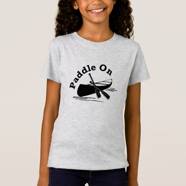 Paddle On Design - Girls Bra Jersey T-Shirt (Framsida)