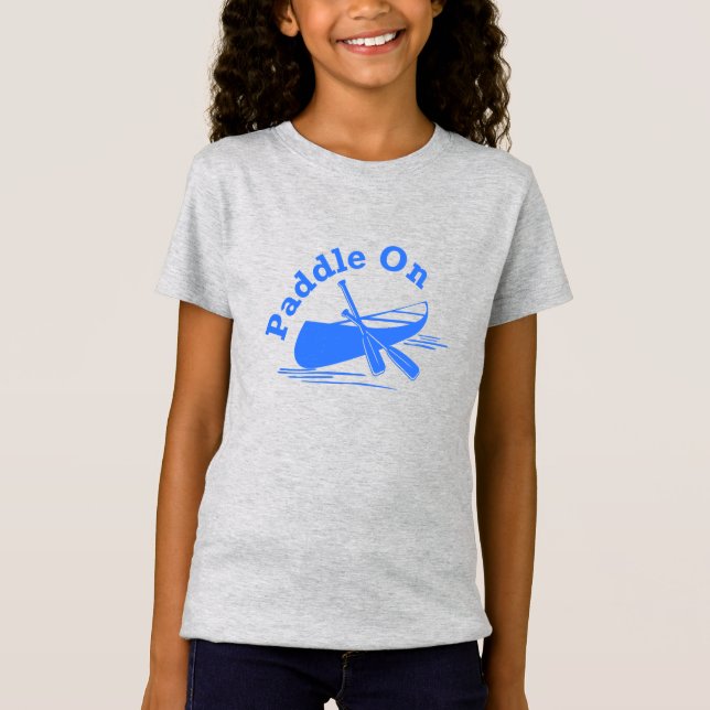 Paddle On Design - Girls Bra Jersey T-Shirt (Framsida)