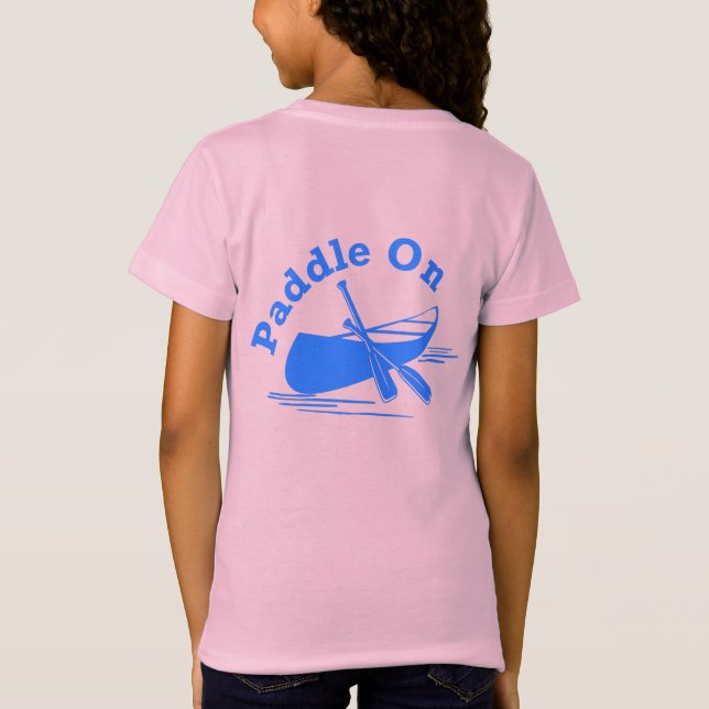 Paddle On Design - Girls Bra Jersey T-Shirt (Baksida)
