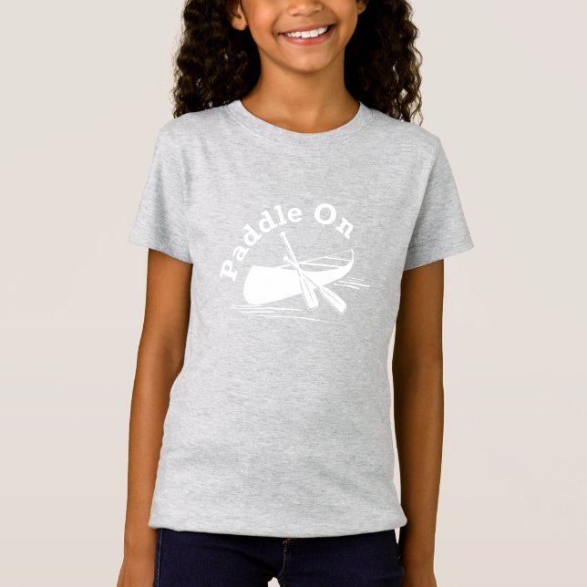 Paddle On Design - Girls Bra Jersey T-Shirt (Framsida)