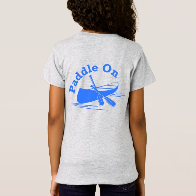 Paddle On Design - Girls Bra Jersey T-Shirt (Baksida)