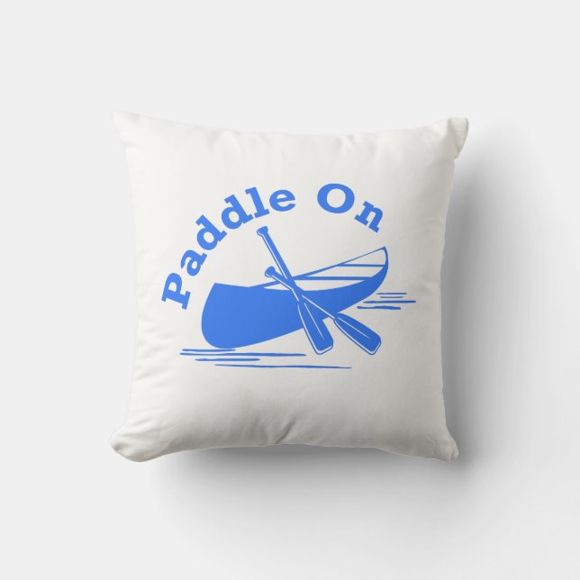Paddle On Design - Kuddcover 40 cm x 40 cm Kudde (Framsida)