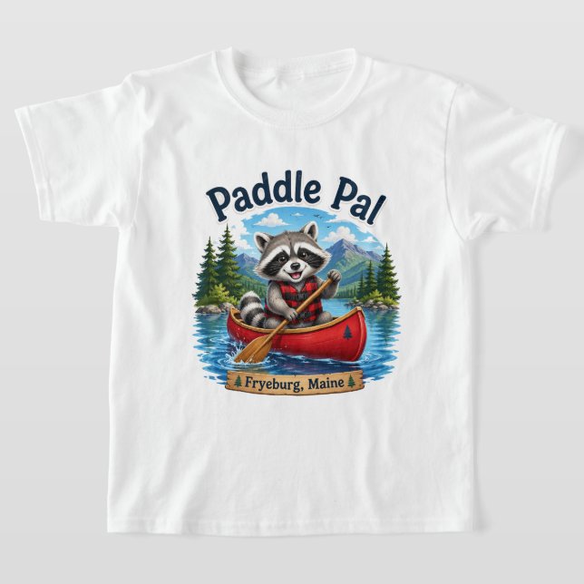 Paddle Pal Fryeburg Maine Barn T-Shirt (Laydown)