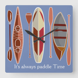 Paddle Passion Fyrkantig Klocka