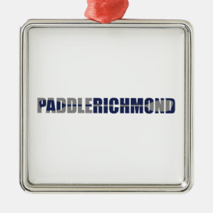Paddle Richmond Virginia Kayaking Julgransprydnad Metall