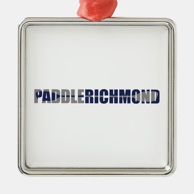 Paddle Richmond Virginia Kayaking Julgransprydnad Metall (Framsidan)